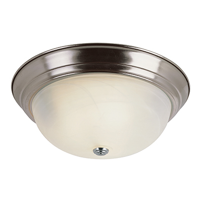 Trans Globe Lighting LED-13619 BN Browns 15" Indoor Brushed Nickel Traditional Flushmount